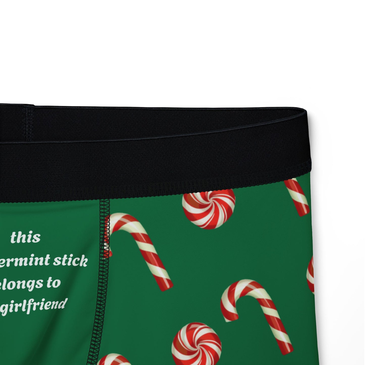 Men's Christmas Boxers, Festive Candy Cane Print, Perfect Holiday Gift, Christmas Pajamas, Stocking Stuffer Idea